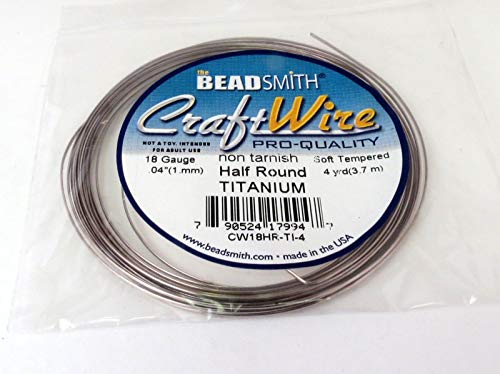 The Beadsmith Half-Round Craft Wire – Soft Temper Jewelry Wire