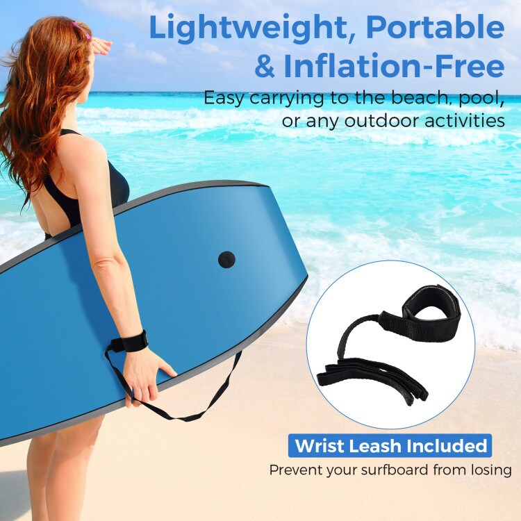 Lightweight Body Board Boogie Board - Portable, Durable Surfing Essential