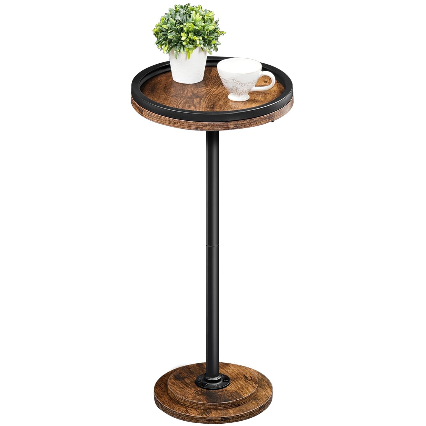 Lightweight Round Accent Table – Sofa, Chair, or Bathtub Companion