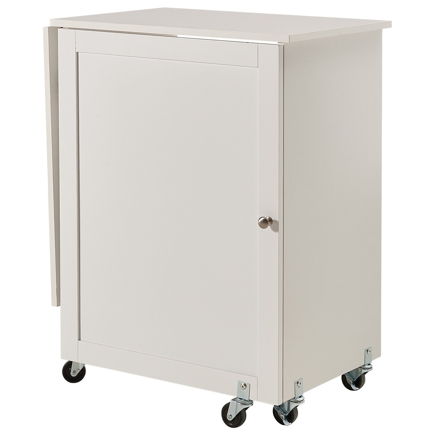 Folding Sewing Desk with Storage Trays 46 Inch Work Surface Natural Wood