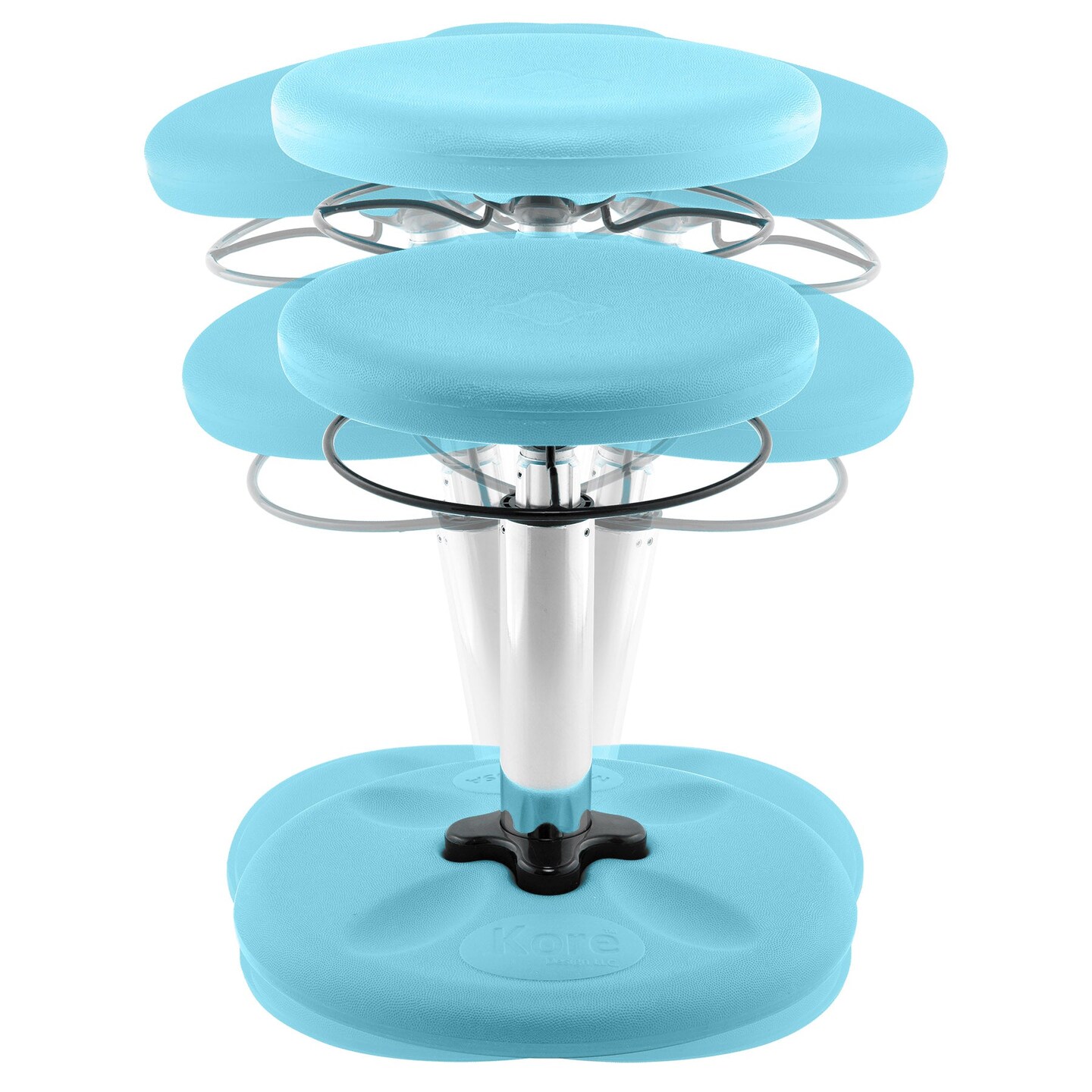 Kids Adjustable Standard Wobble Chair 14-19&#x22;, Pale Blue