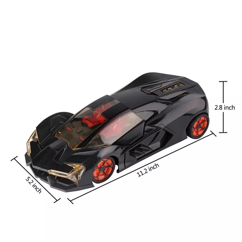 Kitcheniva 1:12 Open Door Lights High Speed RC Racing Car Kids Toy Christmas Gift