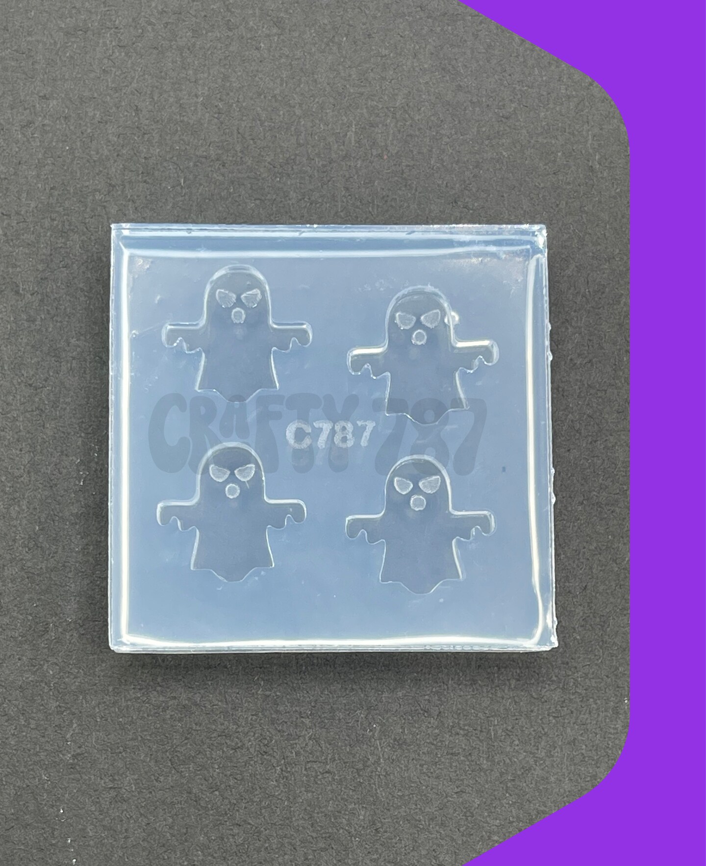 Ghost Studs Earring/Bits Silicone Mold, Resin Mold & More (A13)
