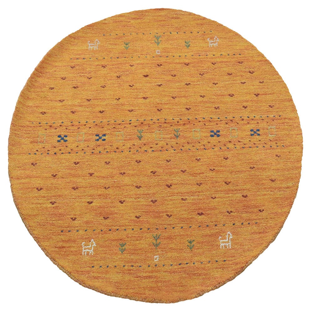 Rugsotic Hand Knotted Area Rug 8X10 Wool Contemporary Orange L00585 Durable