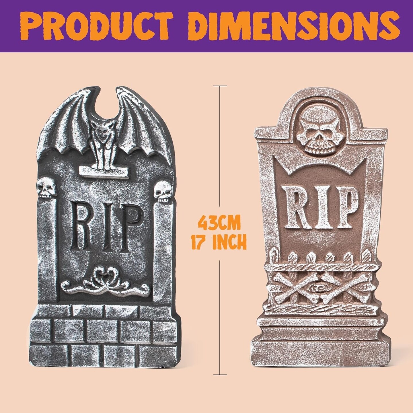 Halloween Foam RIP Graveyard