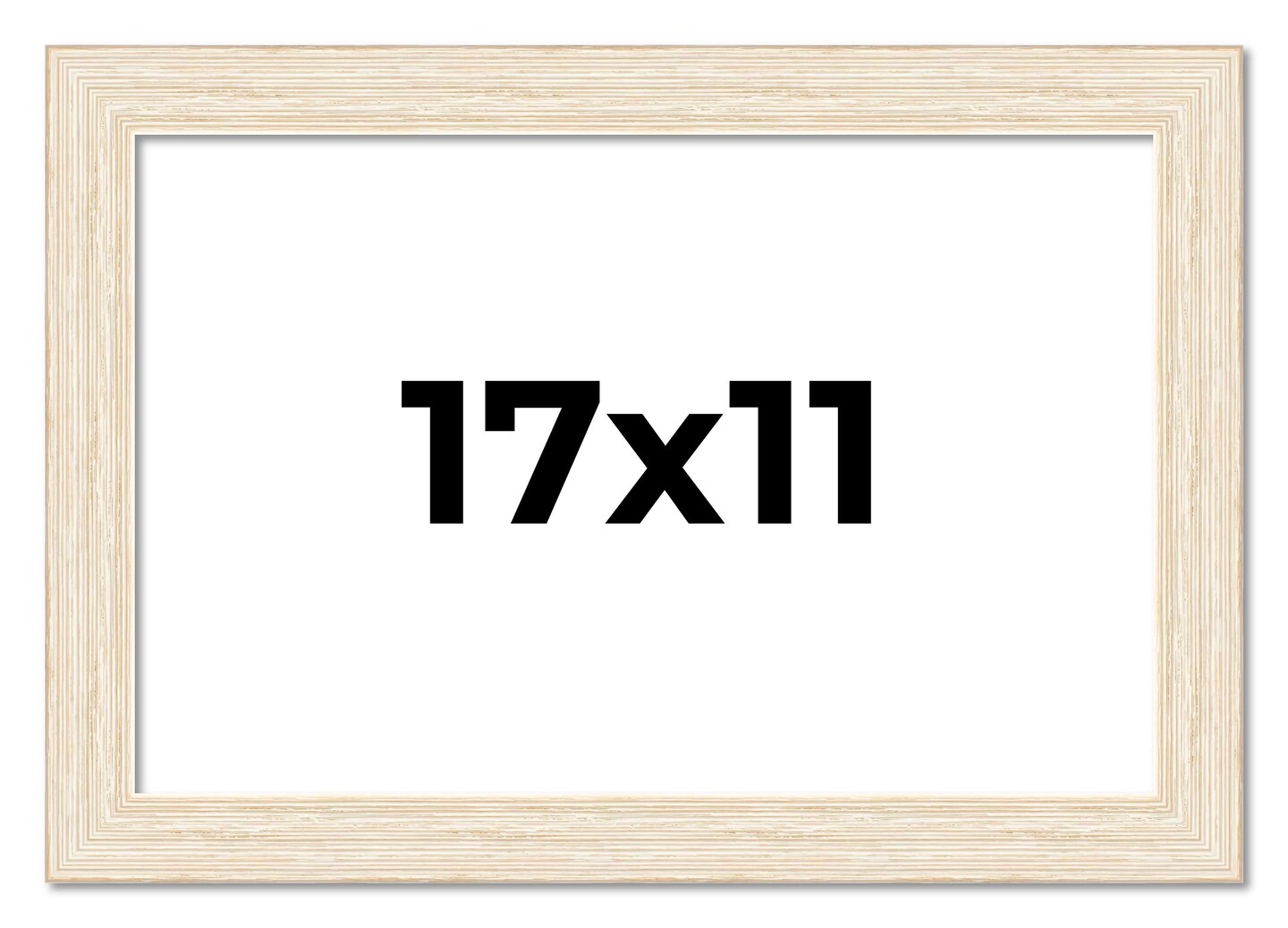 17x11 Wide Barnwood Picture Frame with UV-Resistant Acrylic & Acid Free Backing, Available in 6 Paint Finishes - Grey, Brown, White, and Black