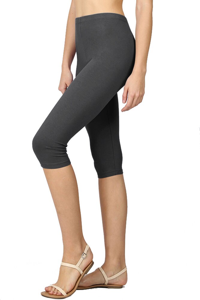 Womens Cotton Capri Leggings - image11