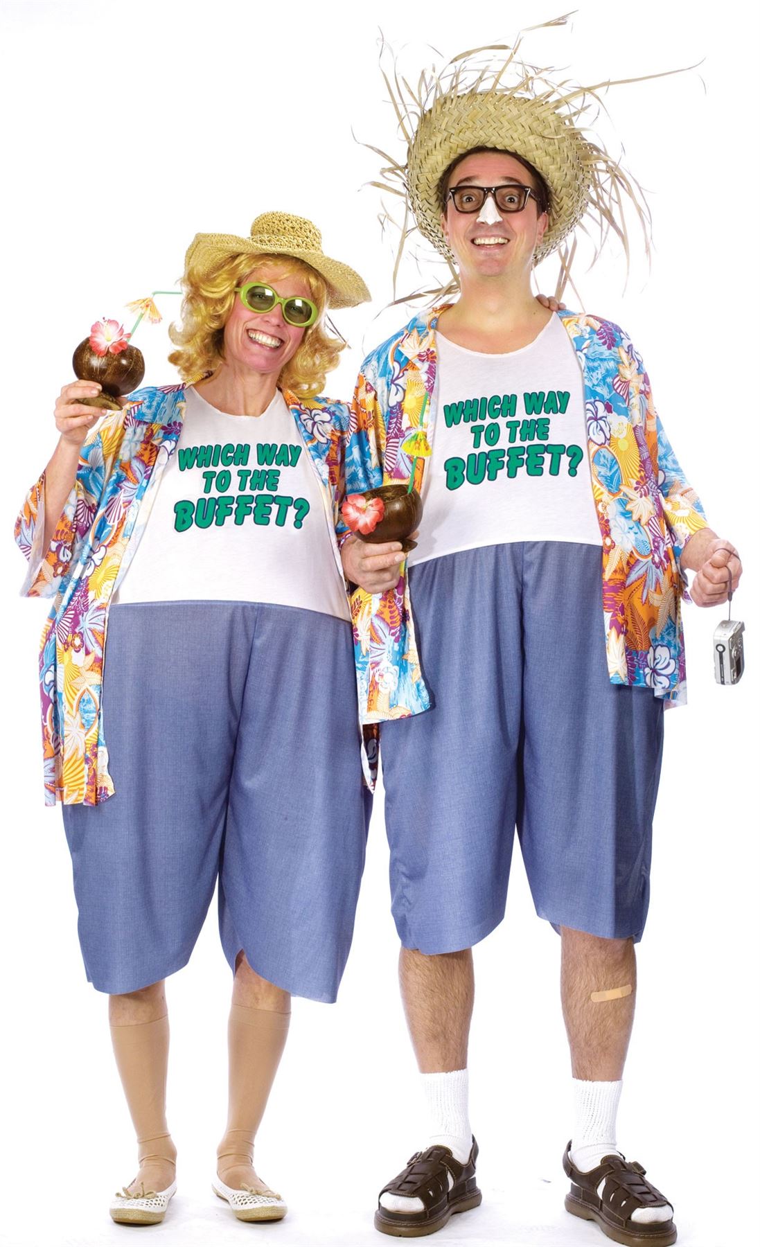 Tacky Traveler Adult Costume - Includes One Costume (Order 2 for Great Couple Fun!)