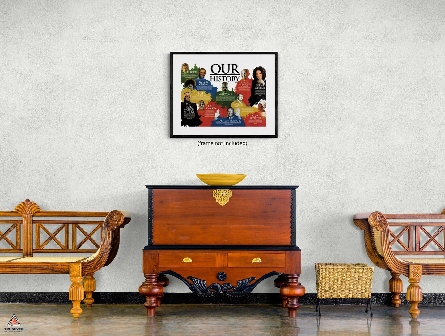 Our Black History Poster African American Classroom Print, 24&#x22;x18&#x22;, Unframed