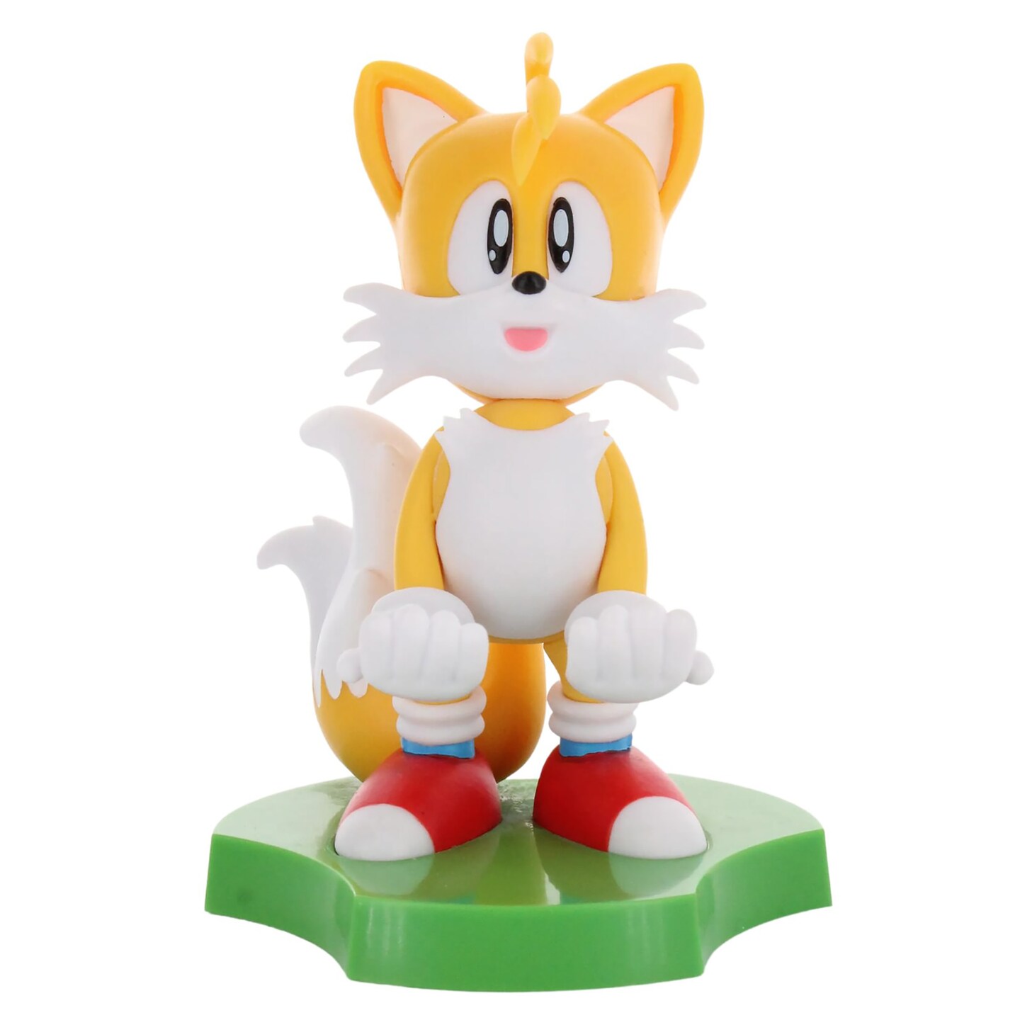 Exquisite Gaming: Cable Guys Holdems: SEGA - Tails - Earbud &#x26; Phone Holder,  Mini Collectibles With a Twist, Classic Sonic, Licensed Figure