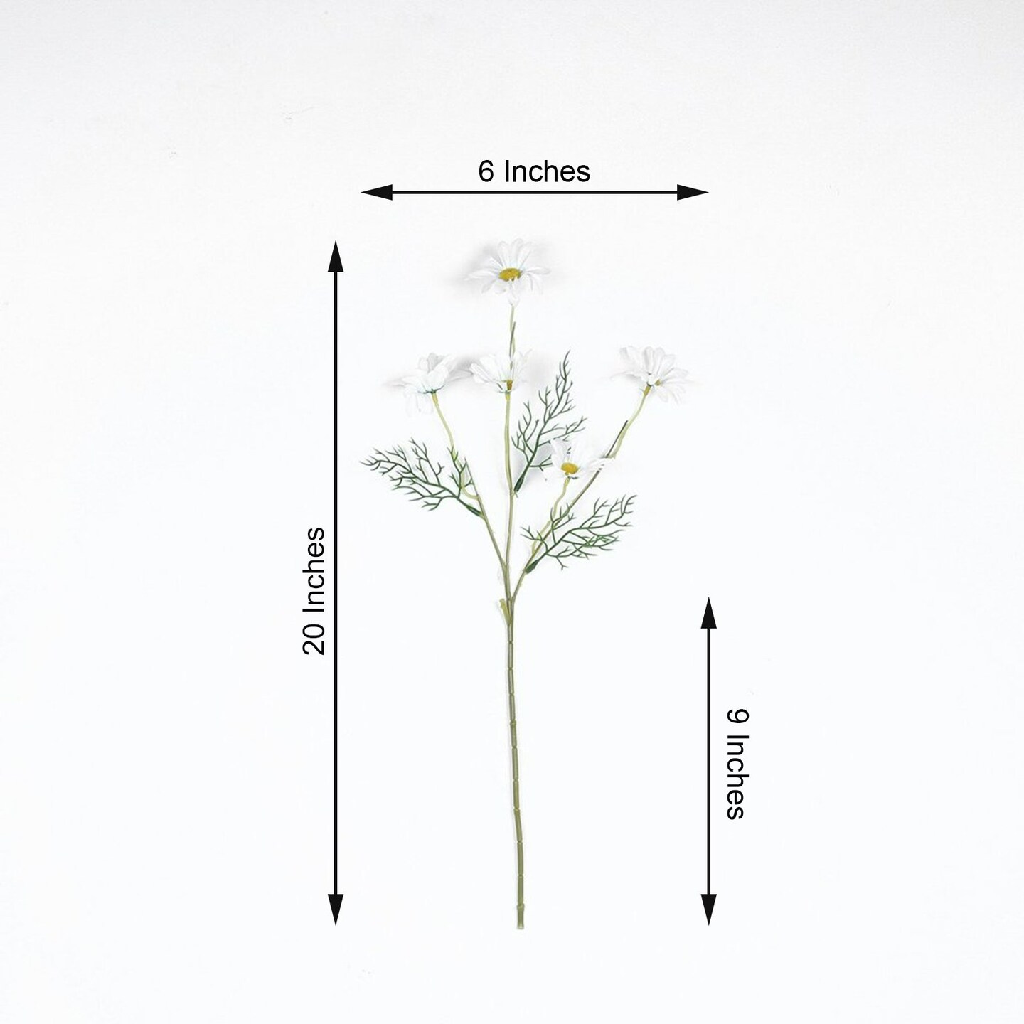 6 pcs 20&#x22; SILK DAISY ARTIFICIAL FLOWERS Sprays Bushes Wedding Party Decorations