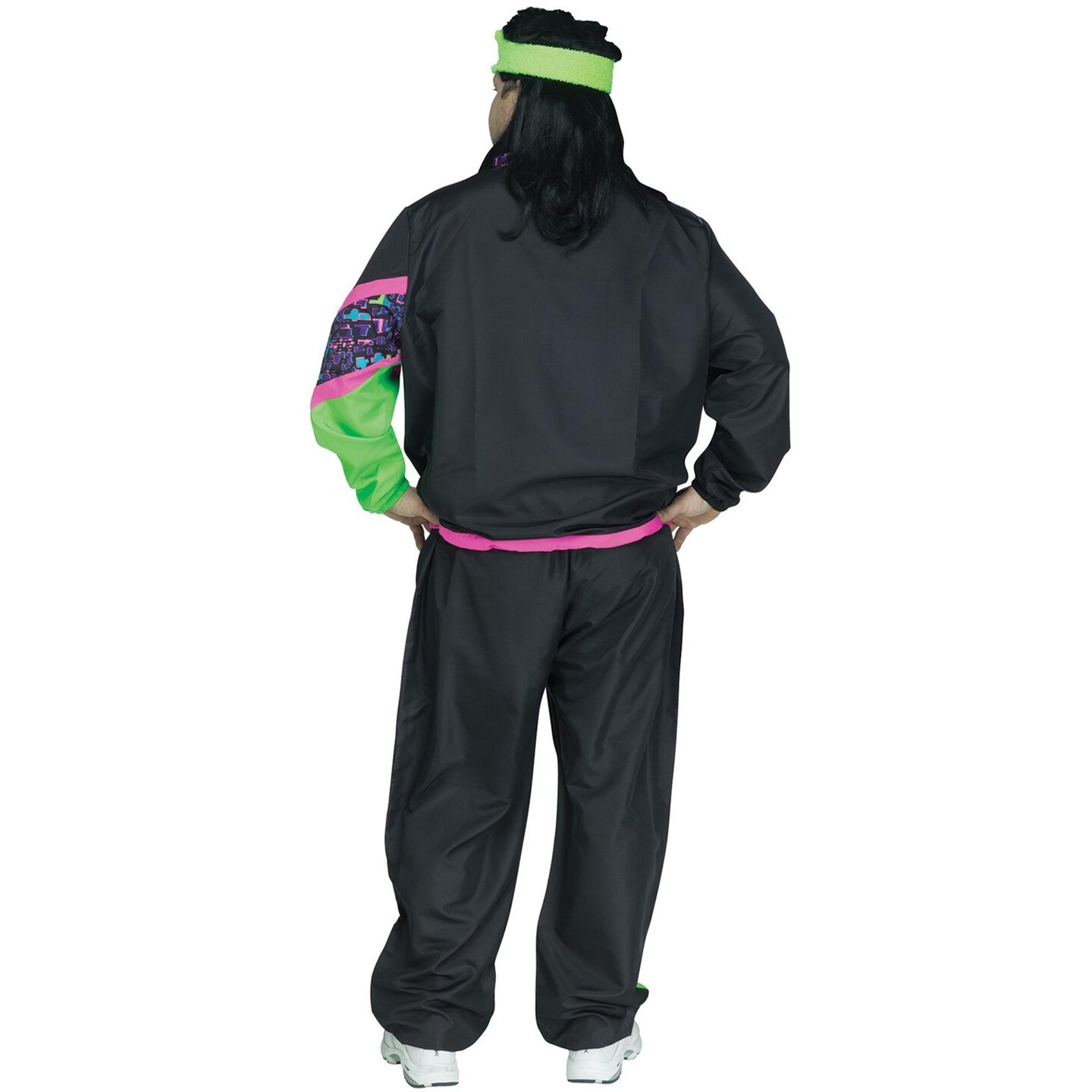 Fun World 80s Male Track Suit Adult Costume Plus Size