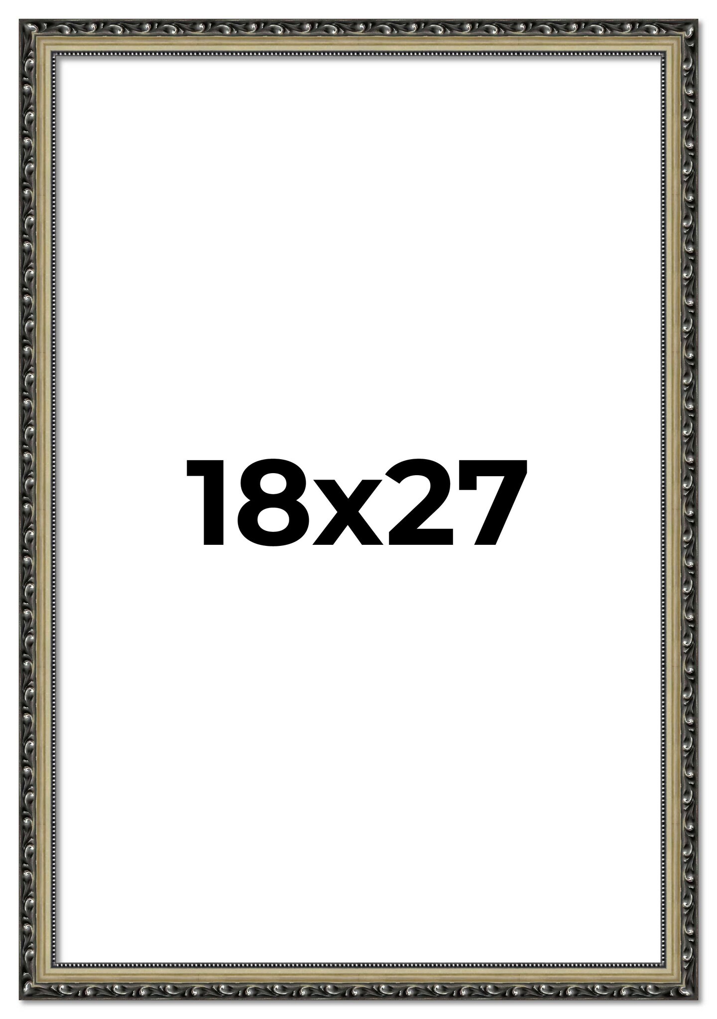 18x27 Museum-Quality Picture Frame with UV-Resistant Acrylic & Acid-Free Backing, Available in 4 Finishes - Gold, Silver, Bronze, and Black
