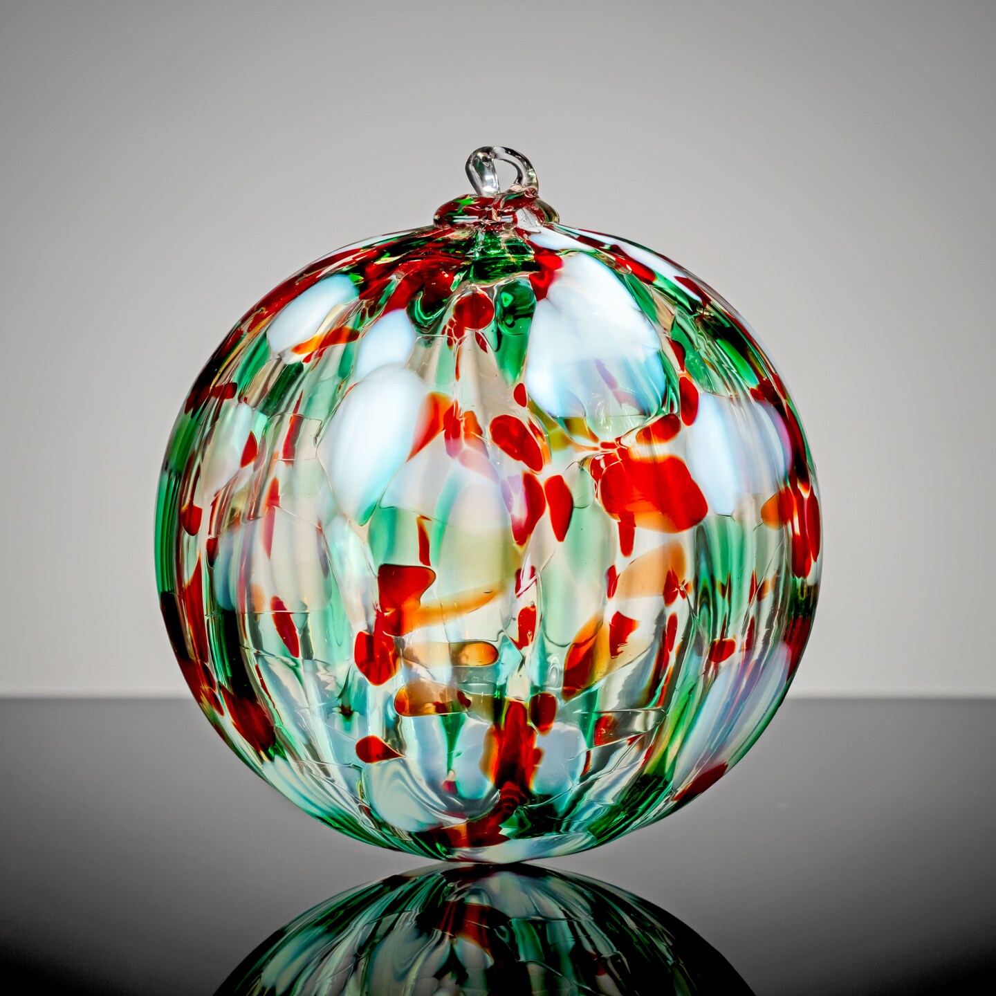 Christmas Crystal - Hand Blown Glass Ornament