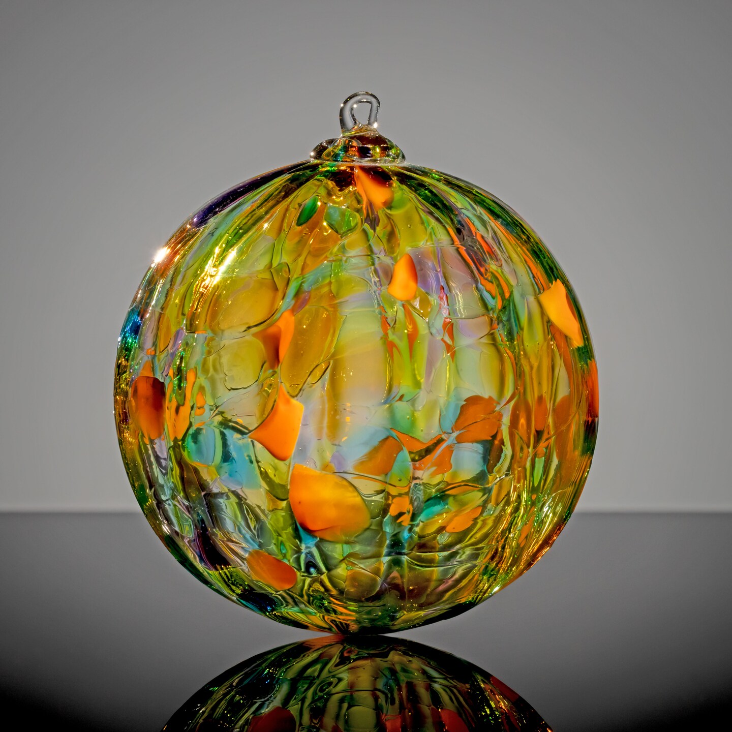 Autumn Leaves - Hand Blown Glass Ornament 374622889029435392