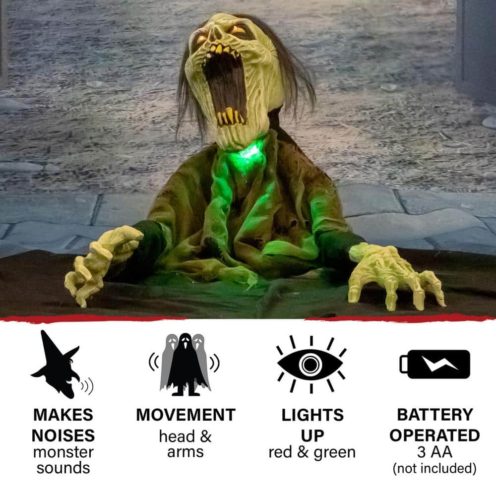 21 in Trevor the Animated Zombie Groundbreaker Halloween Decoration