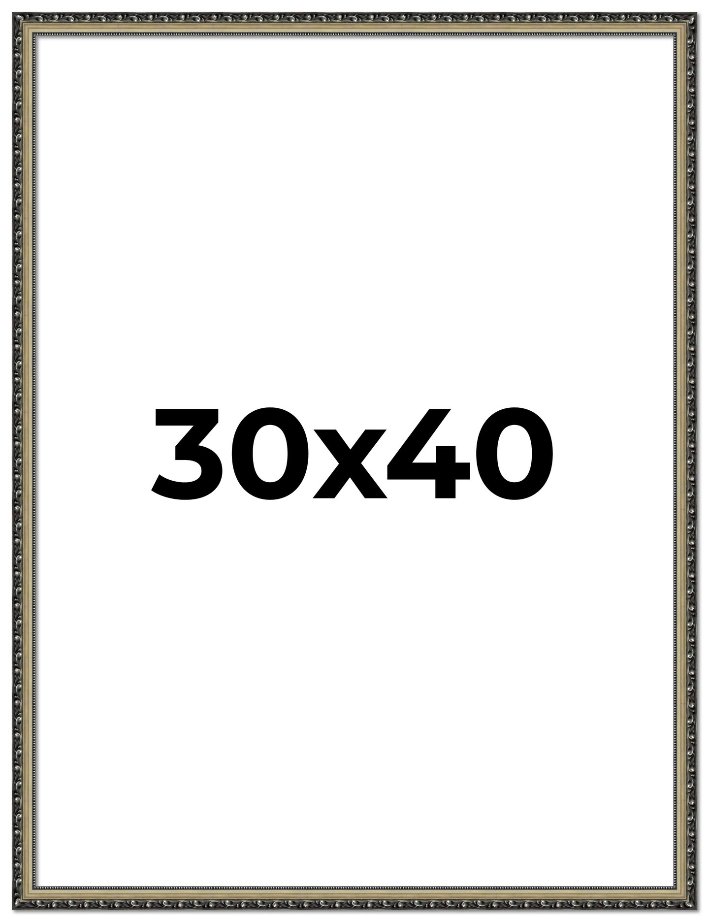 30x40 Museum-Quality Picture Frame with UV-Resistant Acrylic & Acid-Free Backing, Available in 4 Finishes - Gold, Silver, Bronze, and Black