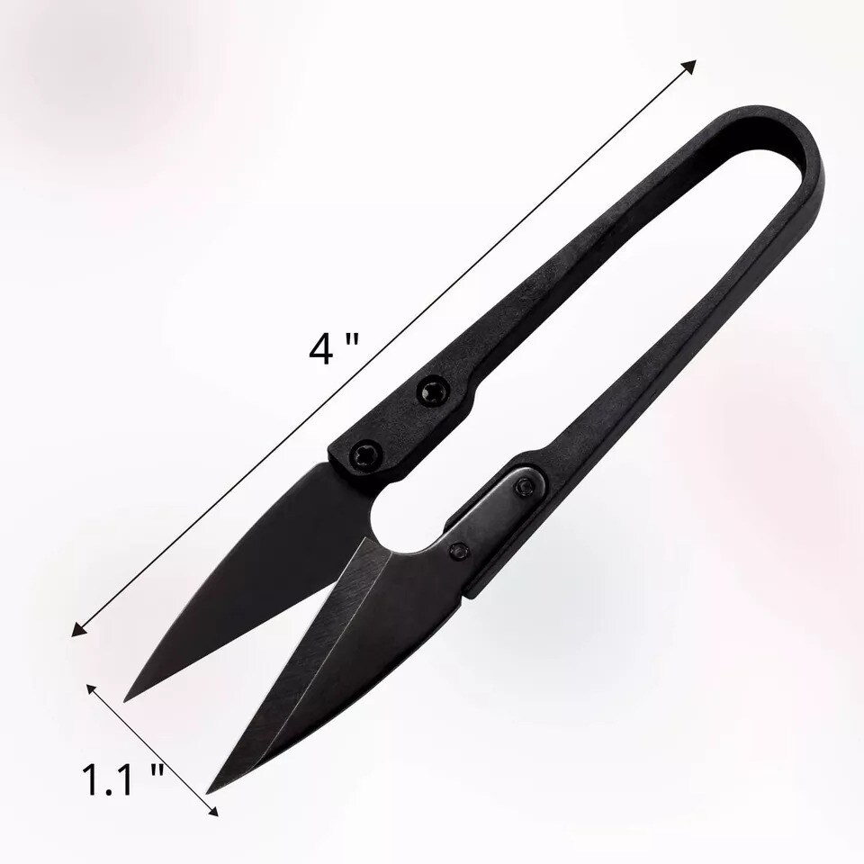 12 Pack 4&#x22; Sewing Scissors Set - Carbon Steel Trimming Nipper Yarn Thread Cutter