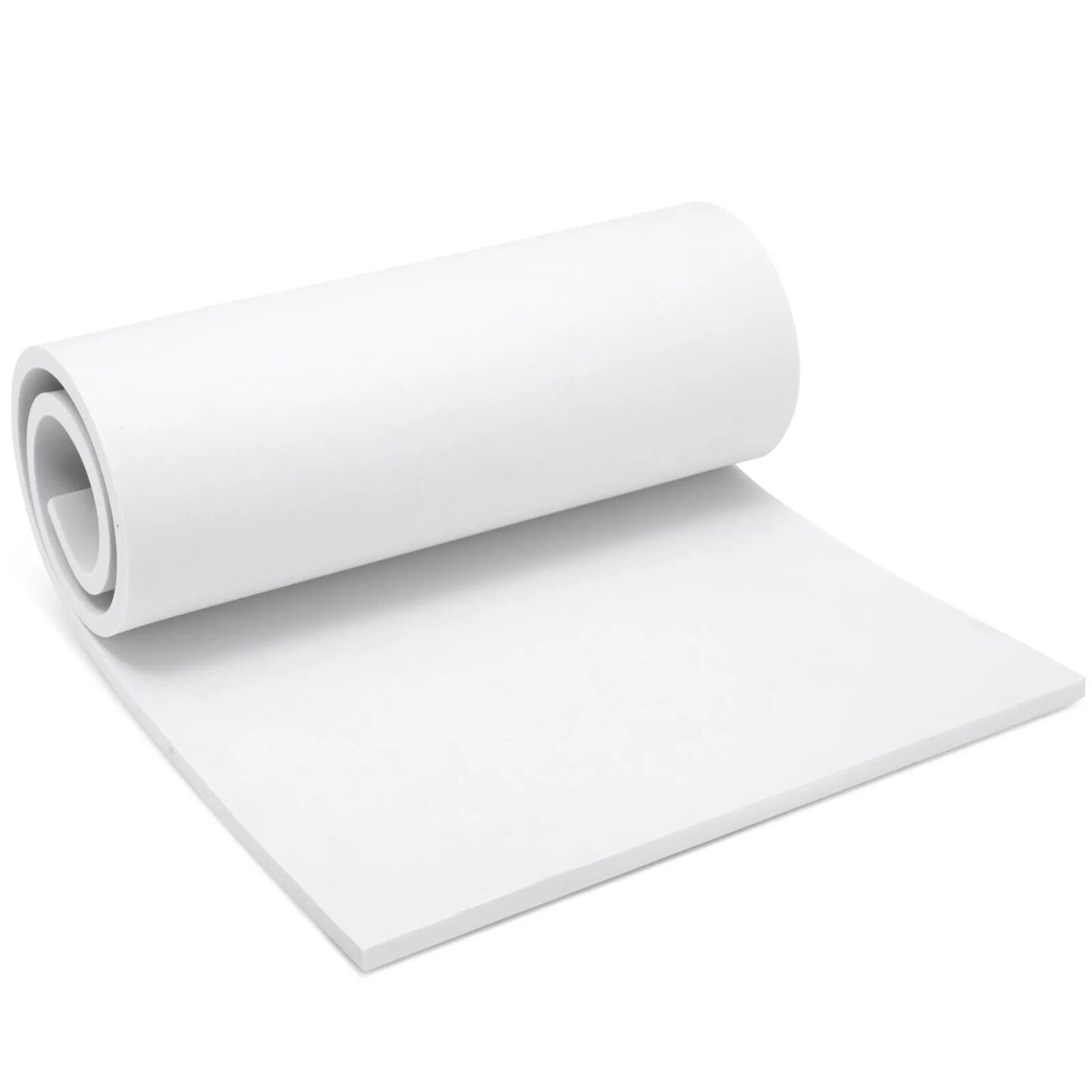 White High Density Cosplay EVA Foam, 10mm Sheet for Costumes, Crafts, 14 x 39 In