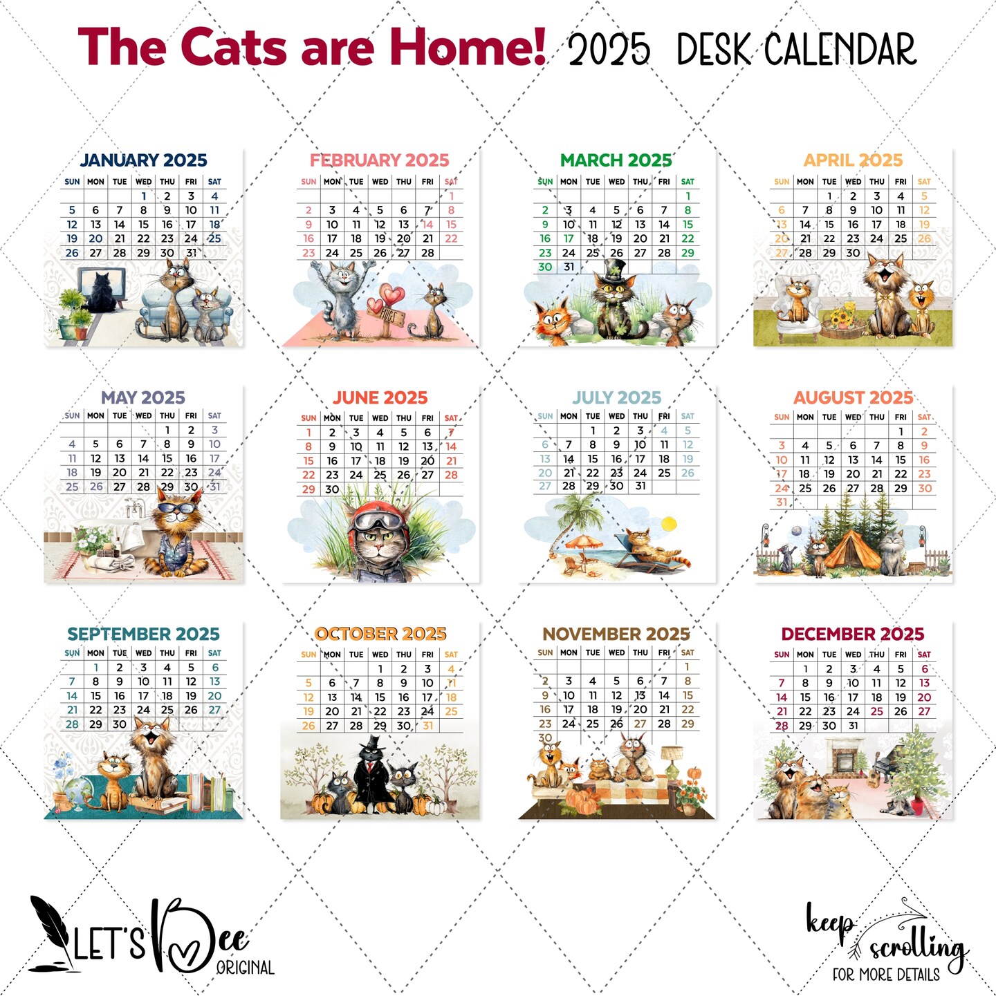 2025-cat-cartoon-desk-calendar-2025-hilarious-kitty-desk-calendar-cat-calendar-2025-funny-feline-calendar-cat-lover-gift-animal-lover-makerplace-by-michaels