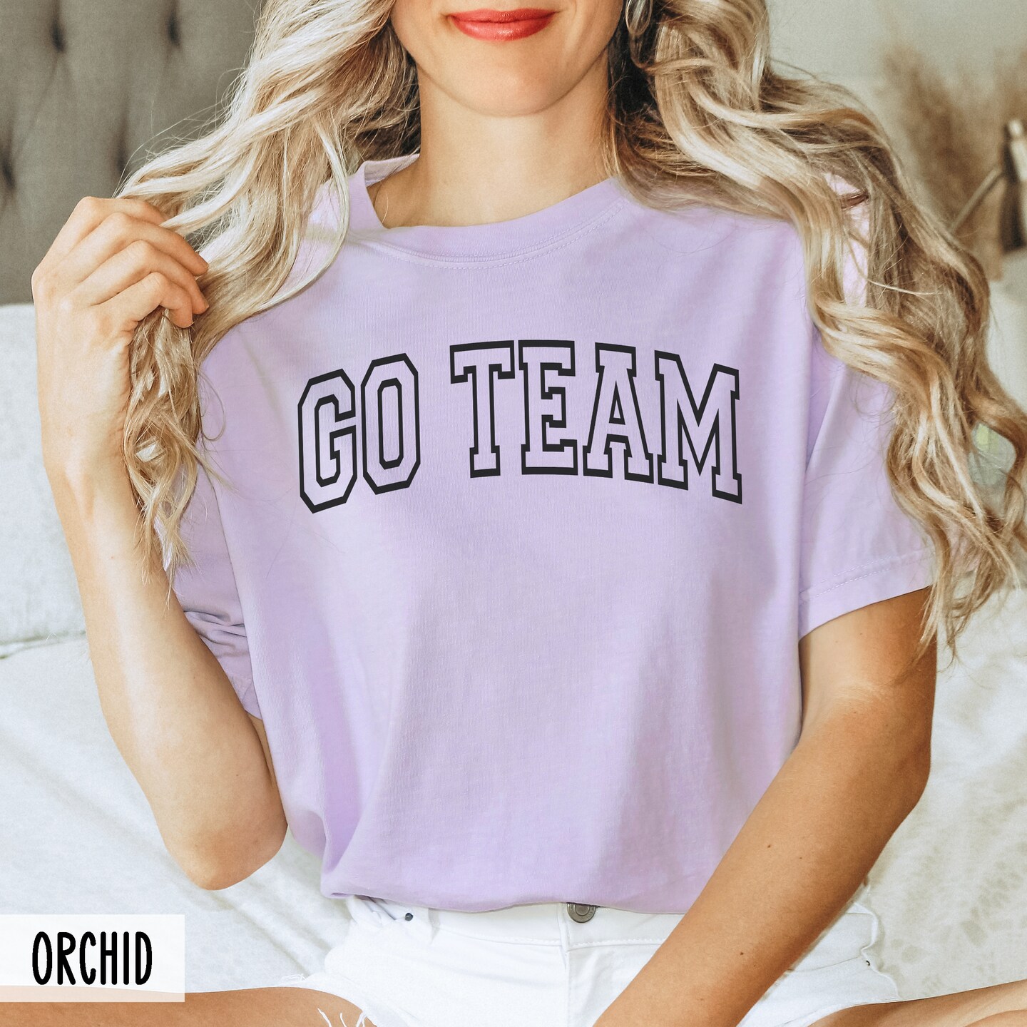 Comfort Colors® Go Team Shirt, Collegiate Game Day T-Shirt, Go