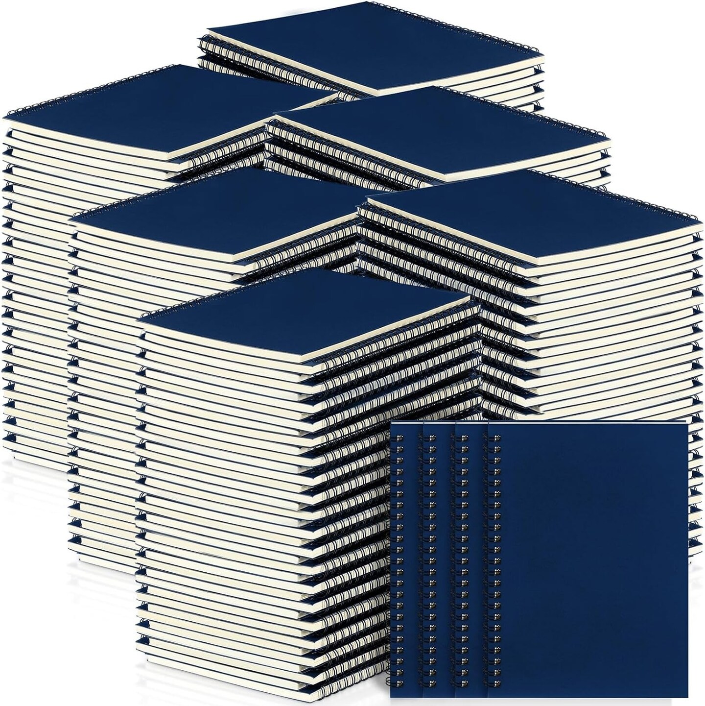 Spiral Notebook Bulk A5 College Ruled Journals Notebooks Lined 8.3 X 5.5 Inch Note Books Composition Writing Thick Paper Notebook for Office Business School Supplies (Deep Blue,108 Pcs)
