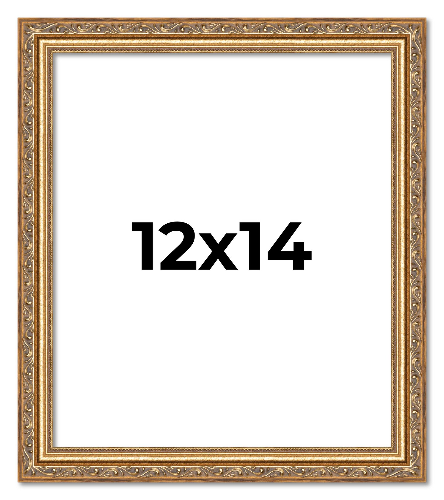 12x14 Museum-Quality Picture Frame with UV-Resistant Acrylic & Acid-Free Backing, Available in 4 Finishes - Gold, Silver, Bronze, and Black