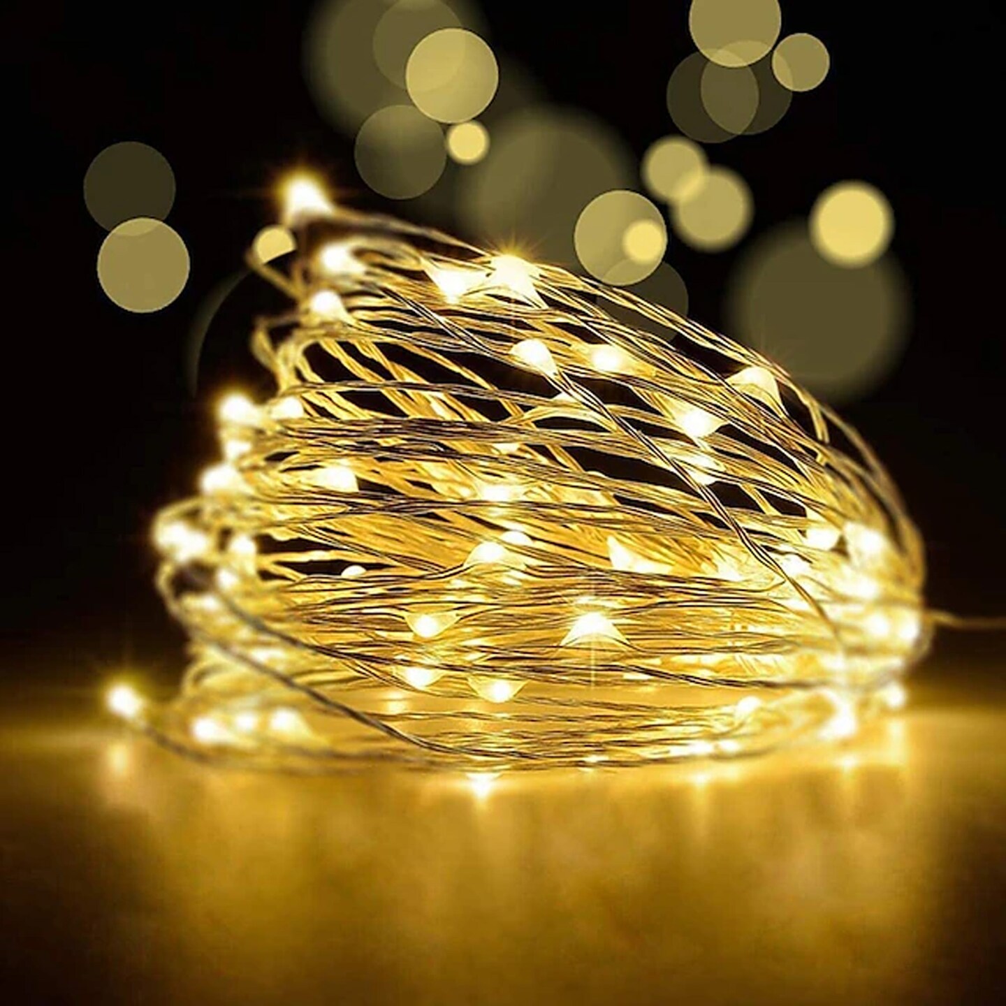 Solar Powered LED Copper Wire Fairy Light