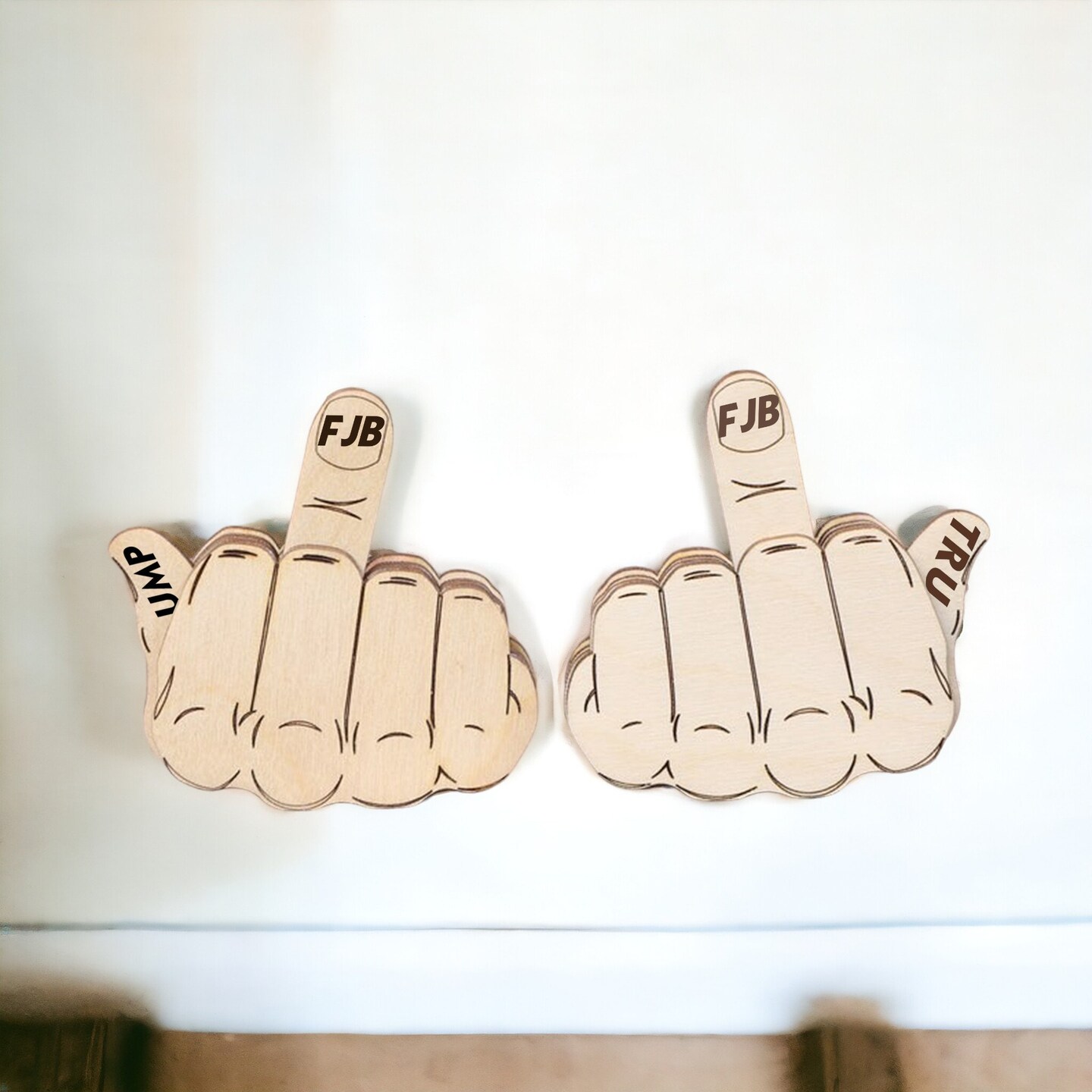 Automatic Finger, Thumbs Up And Middle Finger Trump and Biden, Home Decor, FJB Gifts, FJB, Trump, Middle Finger Trump 2024   |MC0428