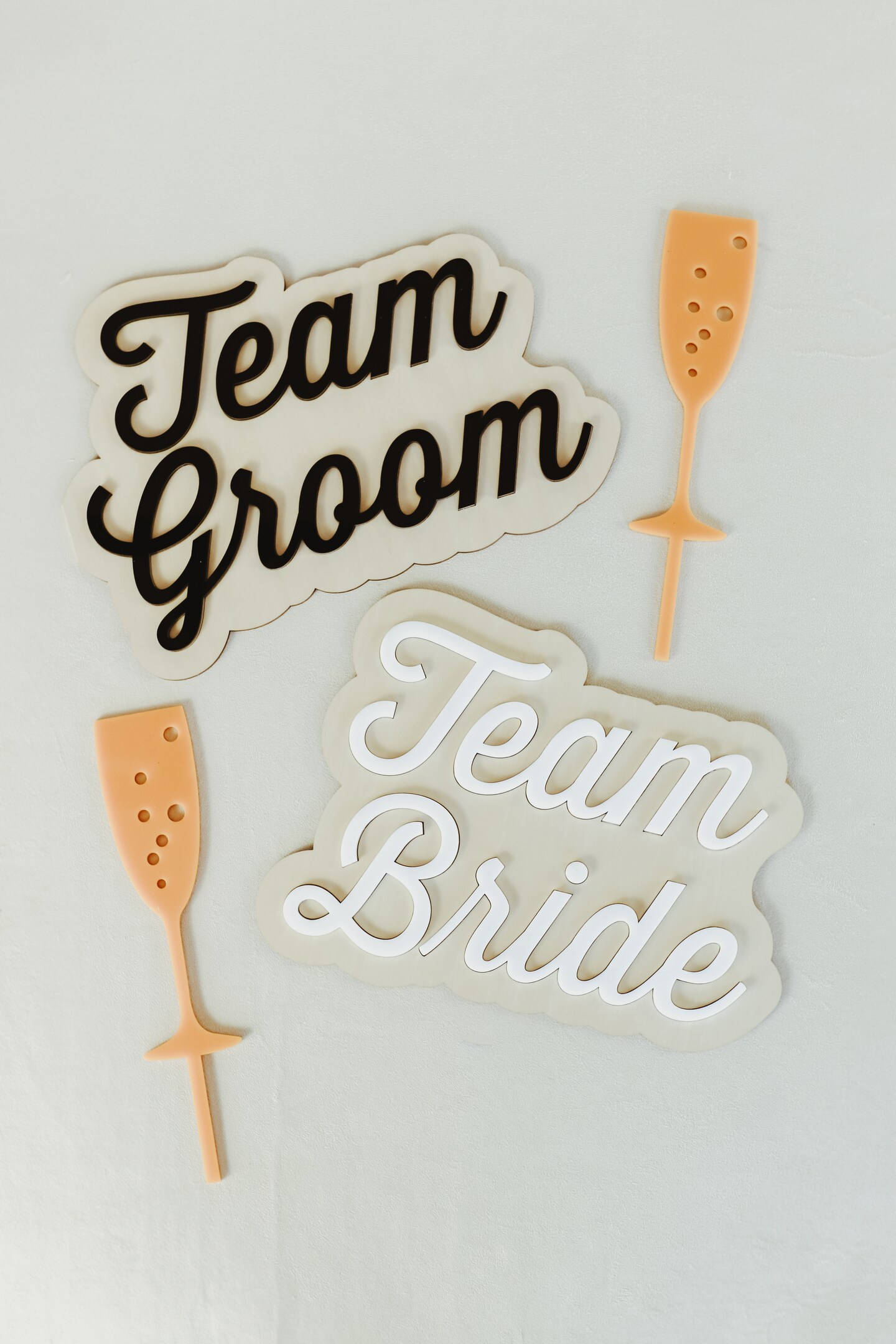 Wedding Photo Booth Props, Wedding Signs, Team Bride and Team Groom, Wedding Photo Props, Wedding Photo Booth, Gift for Bride, Bridal Shower product 6