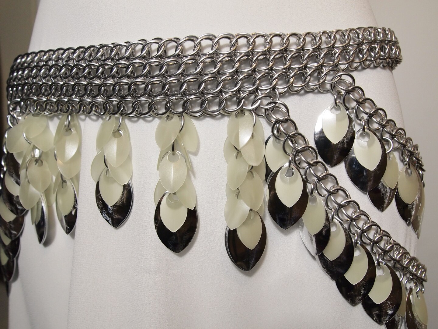 Silver Tone Jingle Belly Dancing Chain Statement Belt Waist Chain Belly Chain Jingle Belly Chain - Etsy main image 2