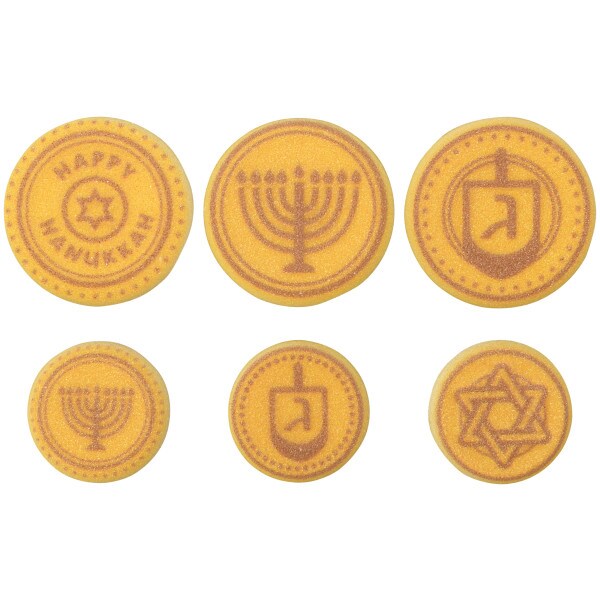 Hanukkah Gelt Dec-Ons&#xAE; Decorations 12ct