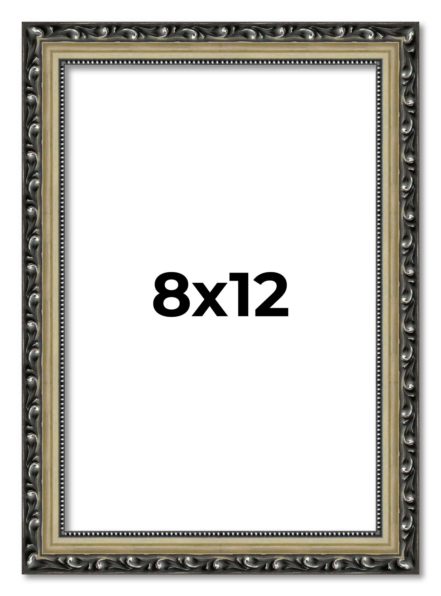 8x12 Museum-Quality Picture Frame with UV-Resistant Acrylic &#x26; Acid-Free Backing, Available in 4 Finishes - Gold, Silver, Bronze, and Black