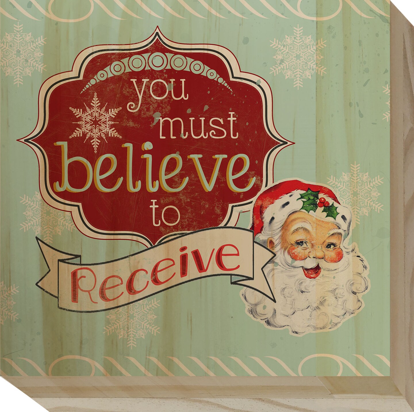 Christmas Retro 5.5&#x22; Wood Signs