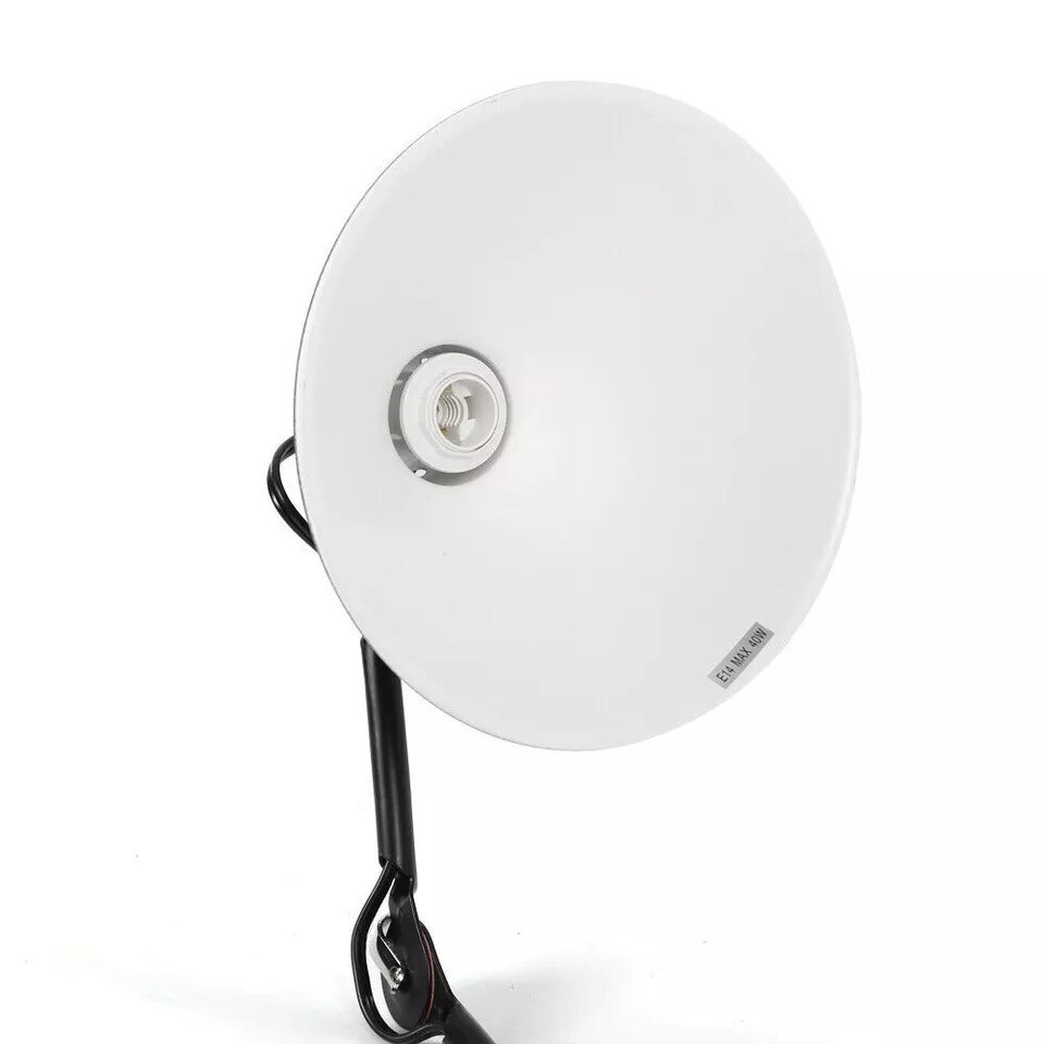 Adjustable Black Rocker Wall Lamp Wall Sconce Long Arm LED Bedside Light Fixture