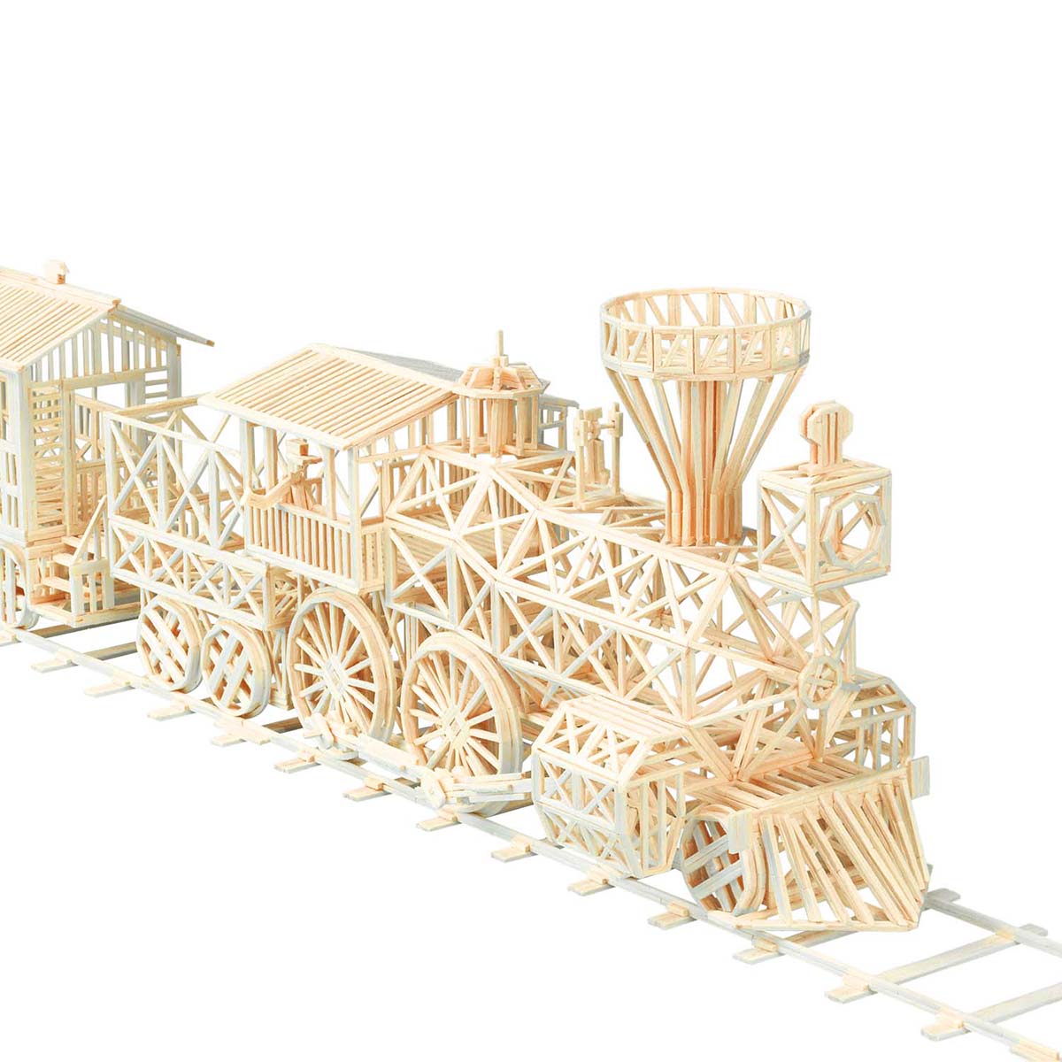 Matchitecture  Gold Rush Train Model - Wood