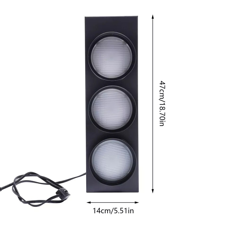 Wall Lamp Traffic Light Wall Decoration Office Fun Room w/ Remote Control Decor