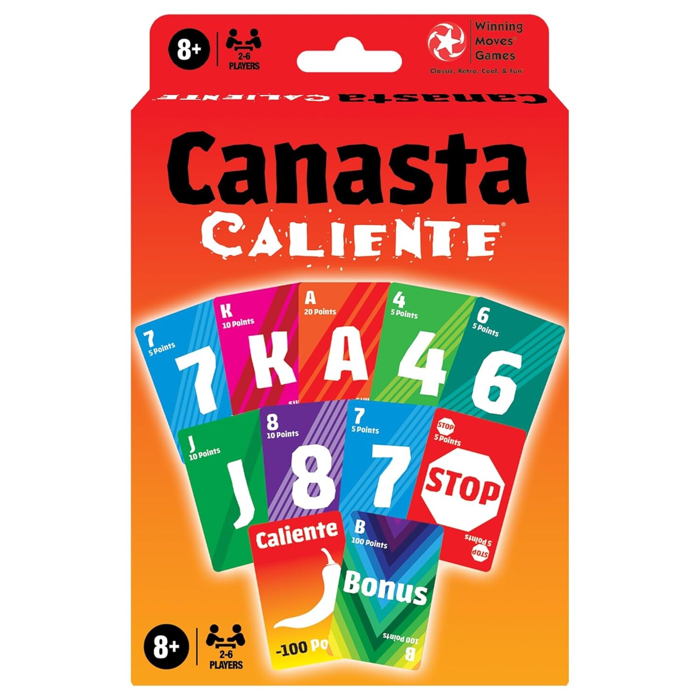 Winning Moves Games Canasta Caliente Official Card Game 2 to 6 Players