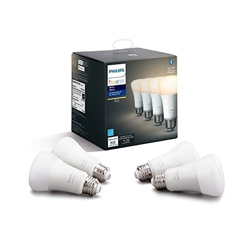 Philips Hue White E26 4-Pack: Seamless Integration For Smart Lighting Control And Ambiance-