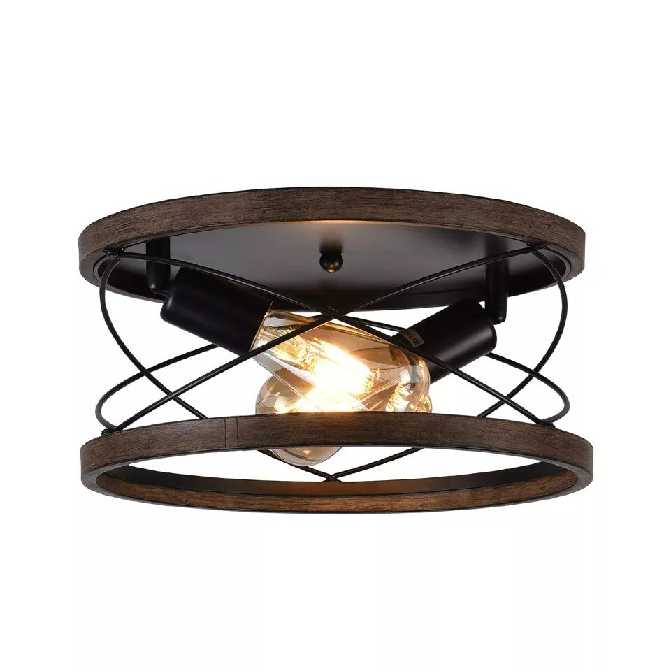 Rustic Ceiling Light Farmhouse Pendant Lamp Flush Mount Chandelier Fixture