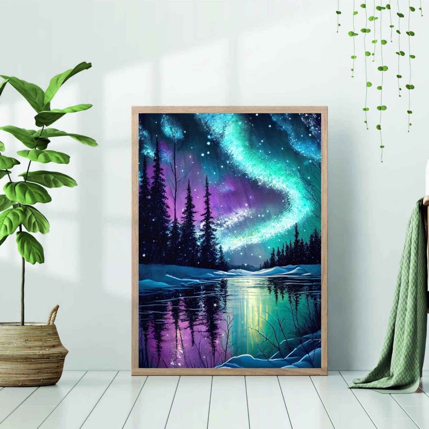 Aurora Landscape Diamond Art Kits for Adults