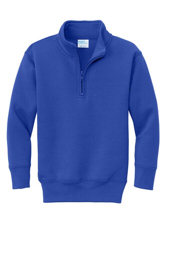 Port & Company® Youth Core Fleece Zip Pullover Sweatshirt