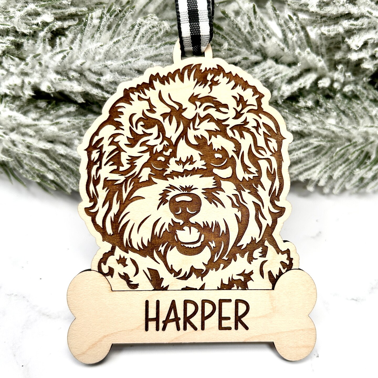 Cavapoo Ornament, Poodle Mix Ornament, Personalized Ornament, Poodle Ornament, Cavapoo Gift, Cavapoo Decor, Poodle Decor