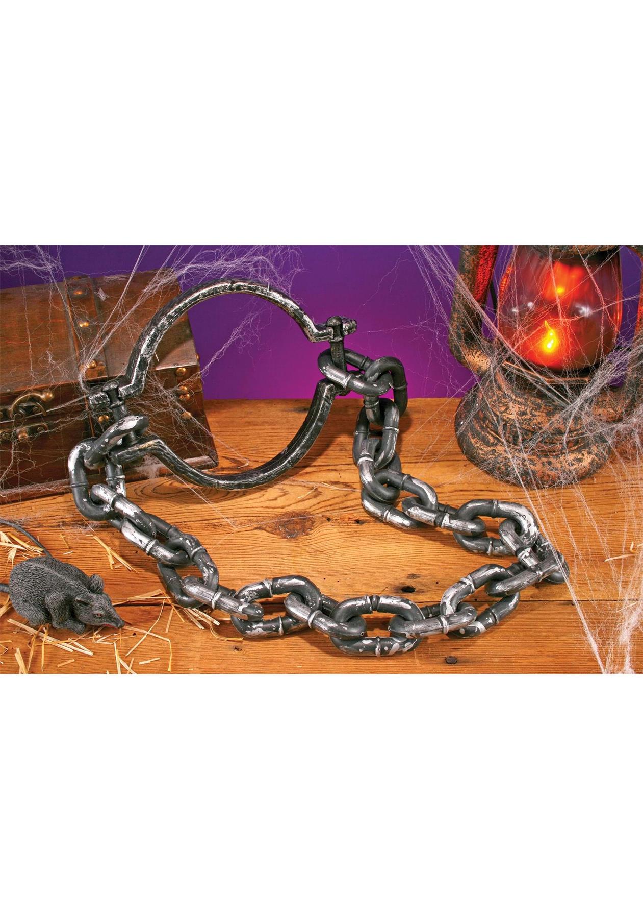 Zombie Leash Collar and Shackles Halloween Costume Accessory