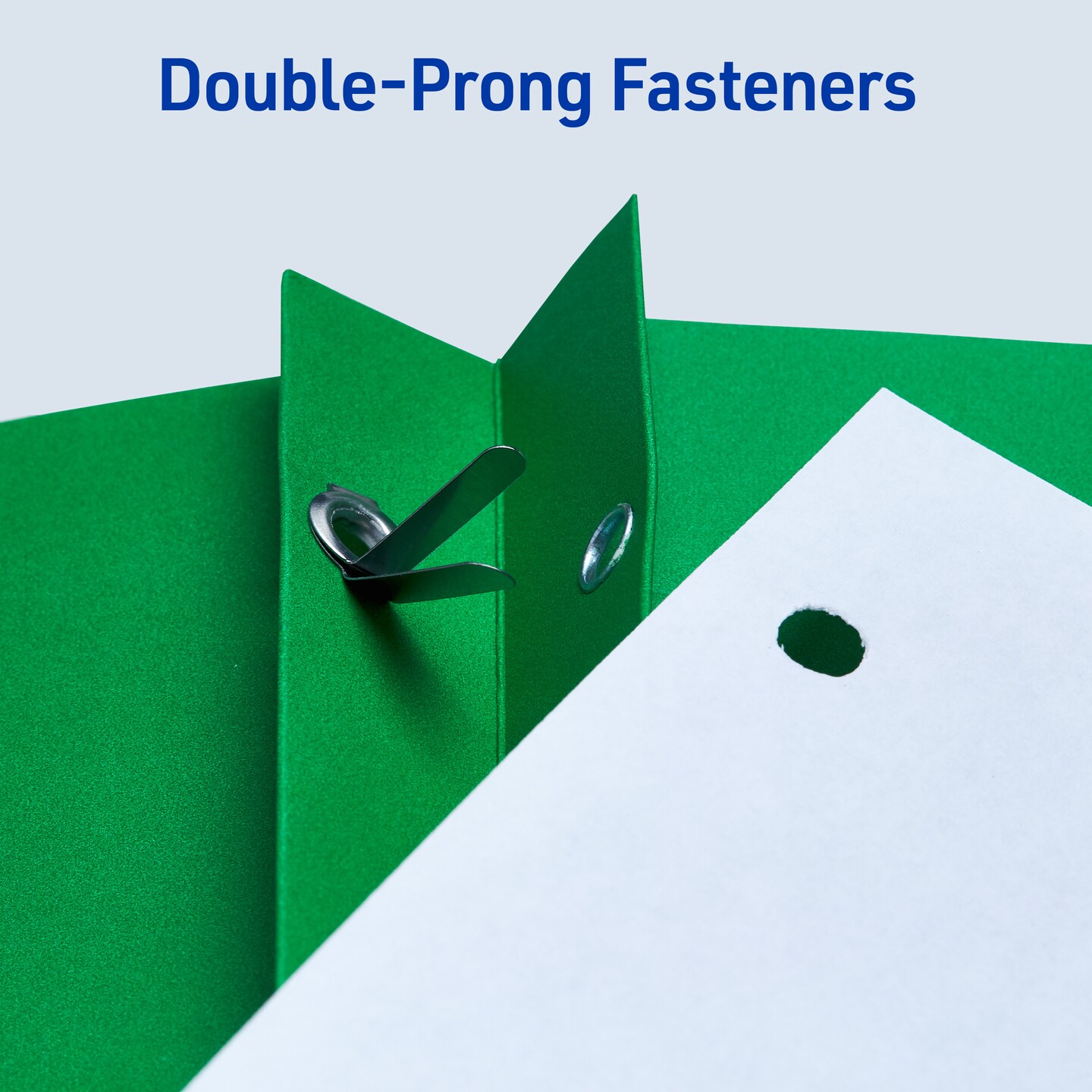 Avery Two Pocket Folders with 3 Prong Fasteners, Holds 70 Sheets, 25 Green Folders (47977)