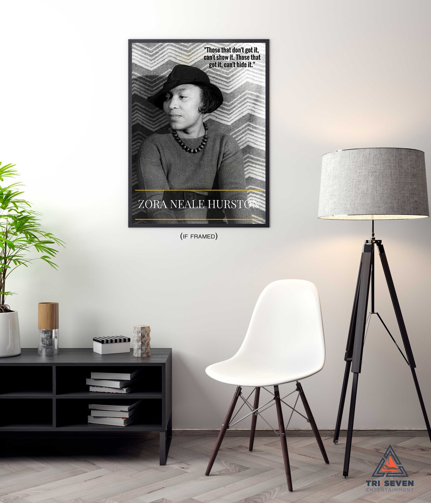 Zora Neale Hurston Poster with Quote, 18&#x22;x24&#x22;, Unframed