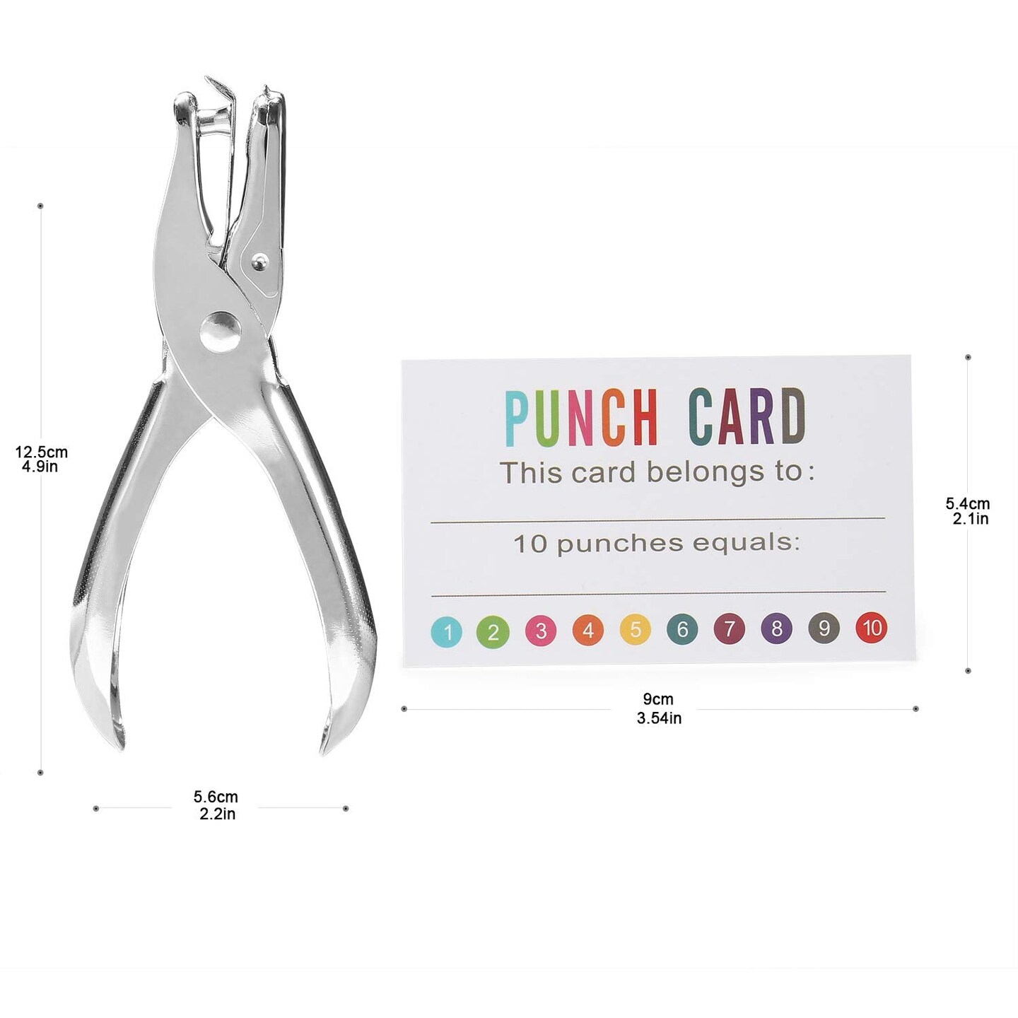 200 PCS Punch Cards Reward Punch Cards for Classroom Behavior Incentive Awards for Kids Students Teachers Home Classroom School Business Loyalty Gift Card - 3.5" x 2"