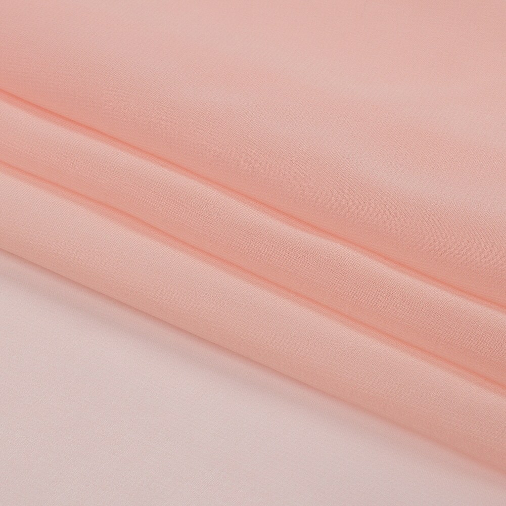 1 Yard 100% Silk Chiffon Fabric 44&#x22; Wide Veiled Rose for Fashion &#x26; Crafting