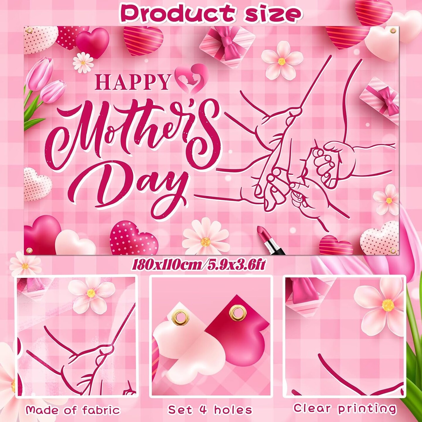 Happy Mother&#x27;s Day Backdrop Decorations