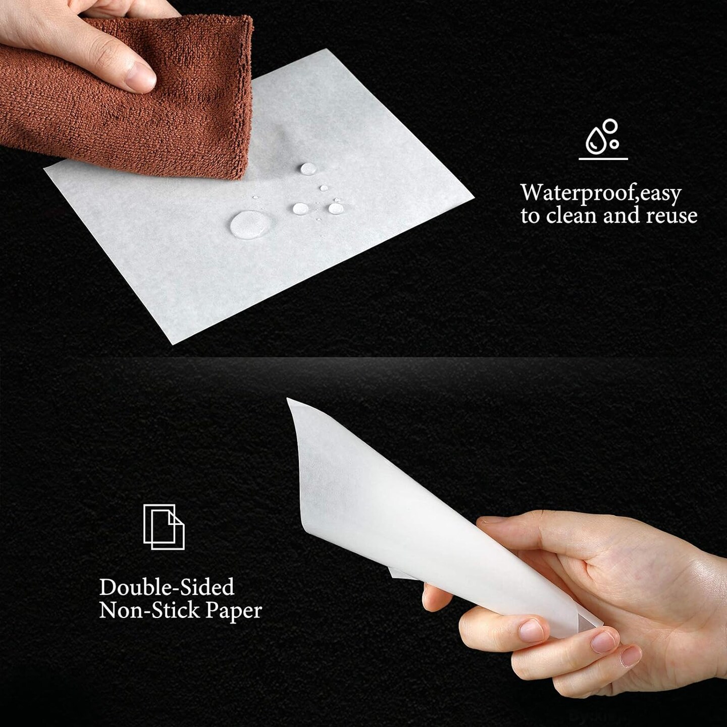 Diamond Art Paper Covering Double-Sided Non-Stick Replacement Cover Sheets Painting Accessories and Tool 16 x 12 cm and 15 x 10 cm